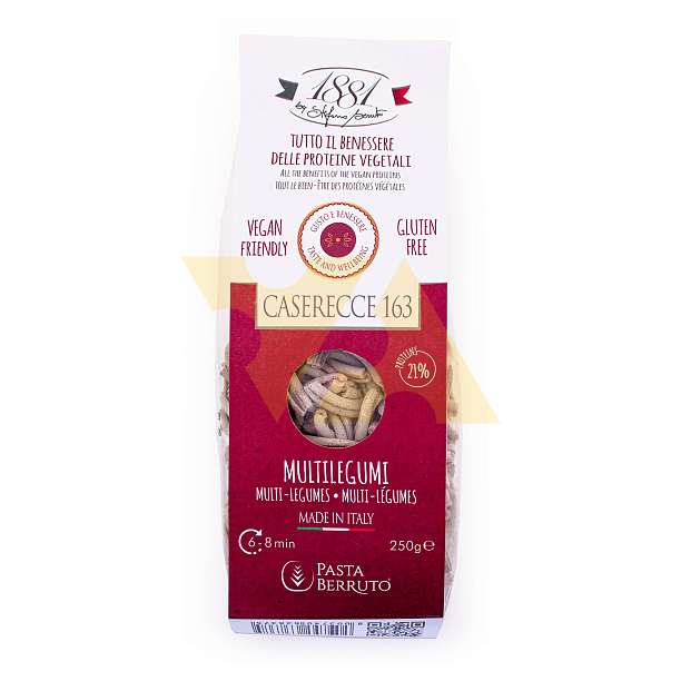 Казаречче №163, паста из бобовых MULTILEGUMI, 0,250 кг  Pasta Berruto Италия