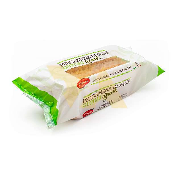 Хлебцы сардинские PERGAMENA DI PANE® Гуттиау с оливковым маслом, CHERCHI, 0,075 кг (пл/пак)  Cherchi Италия