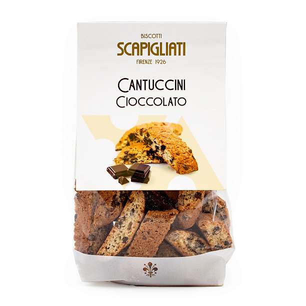 Кантуччини с шоколадом, SCAPIGLIATI, 0,150 кг (пл/пак)  Scapigliati Dolciaria Италия