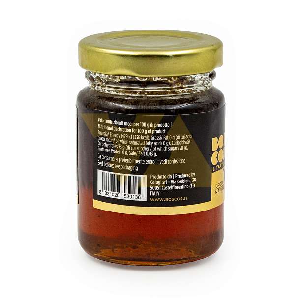 Мед каштановый с белым трюфелем BOSCOR, CALUGI, 0,120 кг (ст/б)  BOSCOR, CALUGI Италия