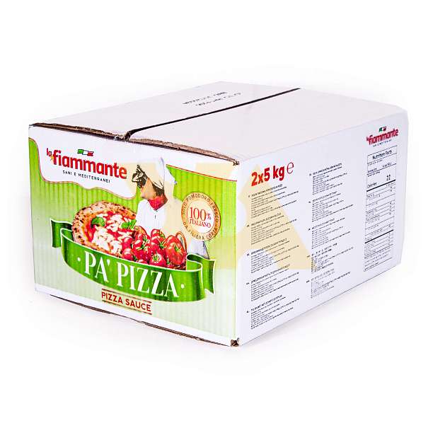 Томаты мелконарезанные Польпа для пиццы (пицца-соус), 2 упаковки по 5 кг, LA FIAMMANTE, 10 кг (фольгированные пакеты в картонной коробке)  La Fiammante Италия