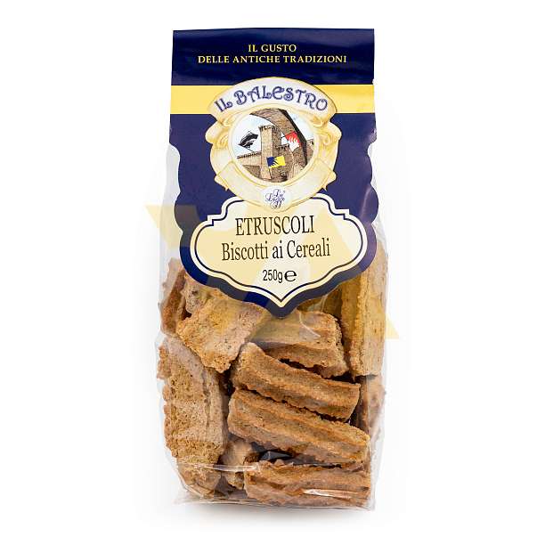 Печенье из злаков ETRUSCOLI, IL BALESTRO, 0,250 кг (пл/пак)  Le Logge Италия