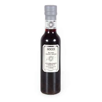 K0100 Уксус бальзамический из Модены IGP GOCCE, выдержка 2 года, кислотность 6%, 0,25 л (ст/б с серебряной крышкой)