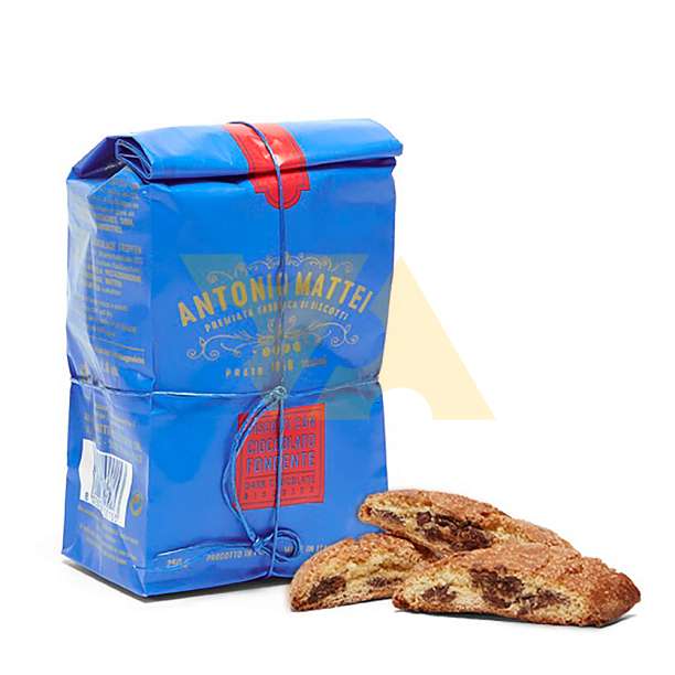 Кантуччи с темным шоколадом, печенье из Прато, ANTONIO MATTEI, 0,250 кг  Antonio Mattei Италия