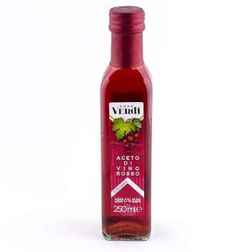 Уксус винный красный CASA VERDI, кислотность 6%, ARETINO, 0,25 л (ст/бут)