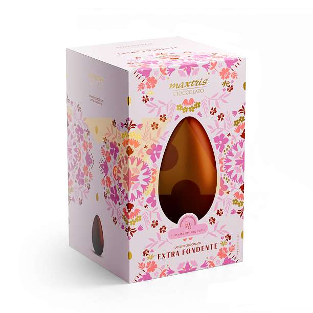 Яйцо из горького шоколада с сюрпризом, MAXTRIS, 0,450 кг (карт/кор)  Confetti Maxtris Италия