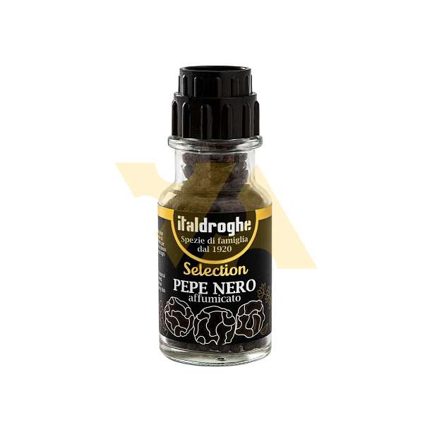 Перец чёрный горошком копченый ITALDROGHE, 0,050 кг (ст/бут с мельницей)  ALMI ITALIA Италия