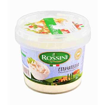 Страчателла, сыр сливочный свежий, жирность 50%, РОССИНИ, 0,3 кг