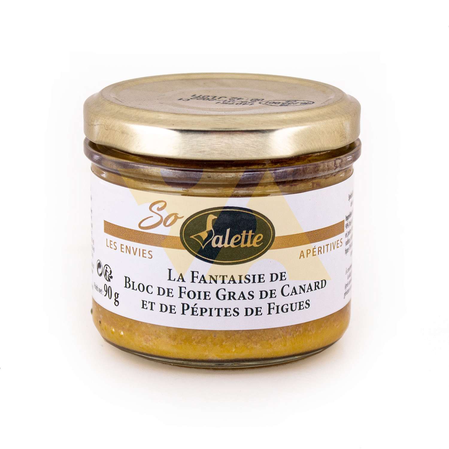 Мясной продукт. Фуа-гра утиная с кусочками инжира (блок), консервы из ...