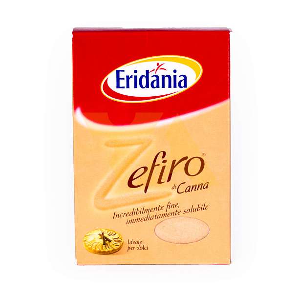 Сахар тростниковый мелкий ZEFIRO DI CANNA, для сладкой выпечки, ERIDANIA, 1 кг 1 кг. Eridania Италия