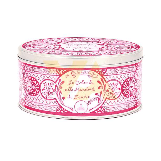 Коломба с цукатами и миндальной глазурью DOLCE&GABBANA, 0,75 кг (ж/б)  Fiasconaro Италия