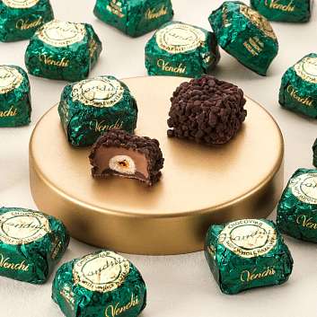Конфеты шоколадные с ореховой пастой Джандуйя CHOCOVIAR SELECTION, VENCHI, 1 кг