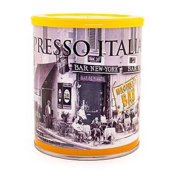 Кофе Эспрессо Итальяно, смесь молотого кофе, для барных кофемашин MACINATO BAR, NEW YORK, 0,250 кг (ж/б)