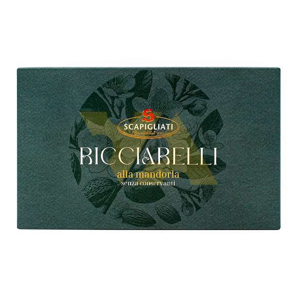 Печенье Риччарелли миндальные, SCAPIGLIATI, 0,150 кг (карт/кор)  Scapigliati Dolciaria Италия