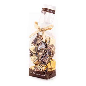 Конфеты 0112 Трюфель Дольче в золотой бумаге, ANTICA TORRONERIA  PIEMONTESE, 0,200 кг (пл/пак)