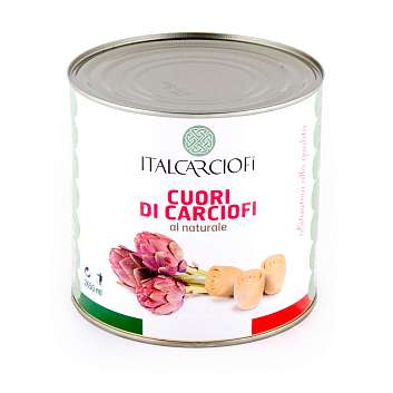Артишоки сердцевинки в рассоле, 25/30, ITALCARCIOFI, 2,5 кг/1,2 кг/2,65 л (ж/б)