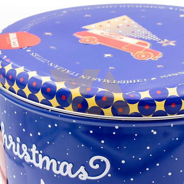 Пандоро, рождественский кекс из Вероны, BALOCCO, 0,75 кг (жест/кор с небольшим замятием крышки)  Balocco Италия