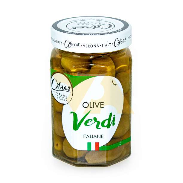 Оливки с косточками итальянские, CITRES, 0,290 кг/0,160 кг (ст/б)  Citres Италия