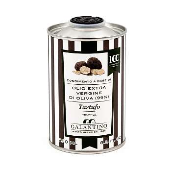 Масло оливковое первого холодного отжима ароматизированное черным трюфелем, GALANTINO, 0,25 л  (жестяная канистра)