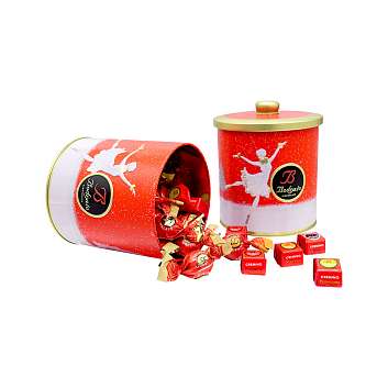 Конфеты шоколадные ассорти, BODRATO CIOCCOLATO, 0,200 кг (новогодняя ж/б балет)