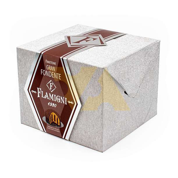 Панеттоне GRAN FONDENTE с кремом какао и каплями темного шоколада, FLAMIGNI, 0,350 кг  Flamigni S.r.L. Италия