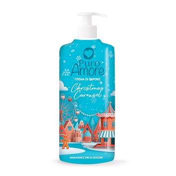 Крем-мыло "Рождественская карусель: Мандарин и имбирный пряник"