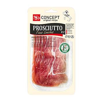 Окорок сыровяленый(прошутто) SD, выдержка 12 мес., нарезка, 0,050 кг