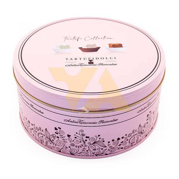 Ассорти 0122 Трюфельная коллекция, 5 видов, ANTICA TORRONERIA PIEMONTESE, 0,400 кг (ж/б)  Antica Torroneria Piemontese Италия