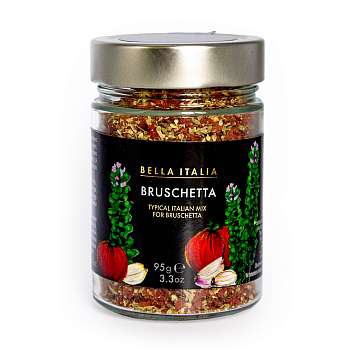 Брускетта, смесь специй для брускетты, BELLA ITALIA, UMBRO, 0,095 кг (ст/б)