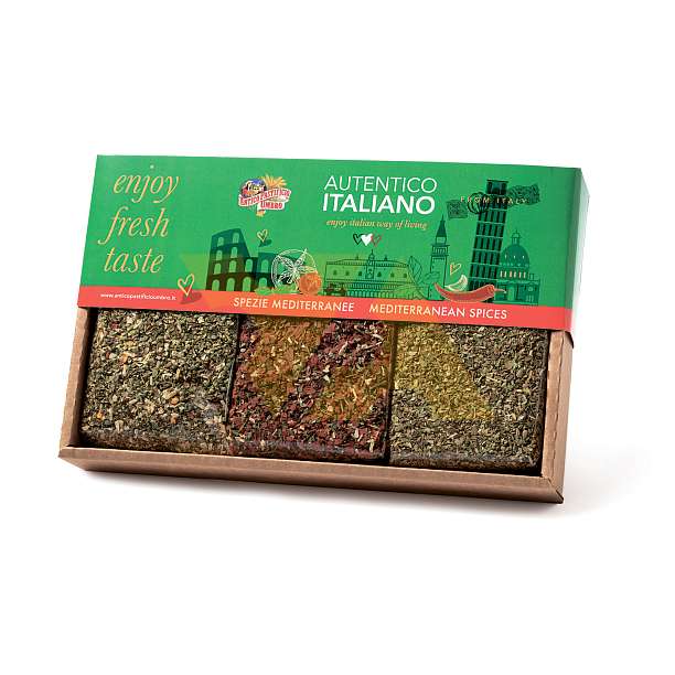 Набор подарочный Средиземноморские специи (специи по-гречески, специи спагеттата, специи средиземноморские)