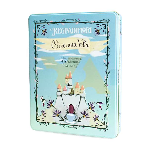 Чайная коллекция 6 видов чая, 36 пакетиков по 3 гр, "C'era una Volta...", REGINADIFIORI, 0,108 кг (подарочная жест/кор)  REGINADIFIORI Италия