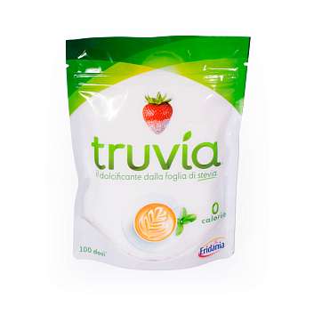 Сахарозаменитель на основе стевии TRUVIA (0 калорий), ERIDANIA, 0,15 кг