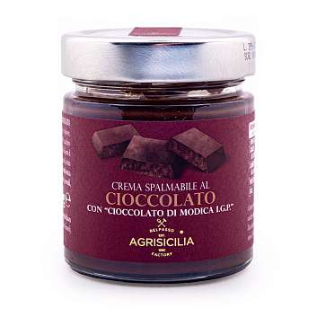 Крем шоколадный с шоколадом из Модики IGP, AGRISICILIA, 0,200 кг (ст/б)