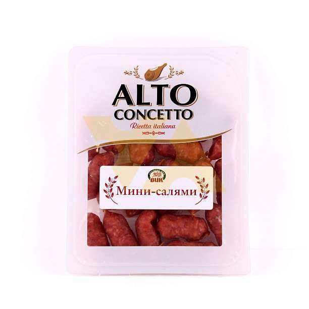 Мини-салями, колбаски сыровяленые, ALTO CONCETTO, 0,15 кг  Alto Concetto Россия