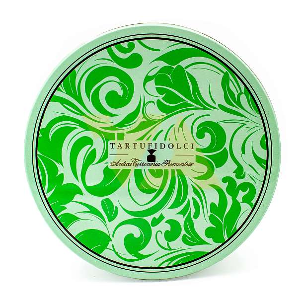 Ассорти Трюфельная коллекция, 5 видов, ANTICA TORRONERIA PIEMONTESE, 0,400 кг (зеленая ж/б с рисунком)  Antica Torroneria Piemontese Италия
