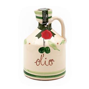 Масло оливковое первого холодного отжима FRUTTATO MEDIO, GALANTINO, 0,5 л (керамический кувшин CLASSICO)