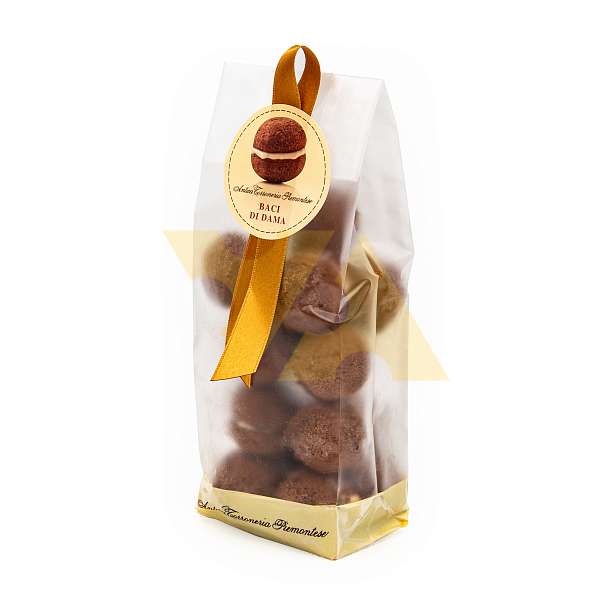 Печенье I BACI DI DAMA с какао с начинкой из белого шоколада, ANTICA TORRONERIA PIEMONTESE, 0,200 кг (пл/пак)  Antica Torroneria Piemontese Италия