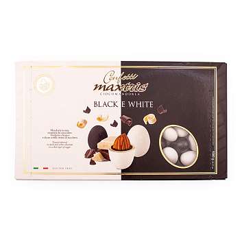 Миндаль в белом и темном шоколаде черно-белое, MAXTRIS, 1 кг