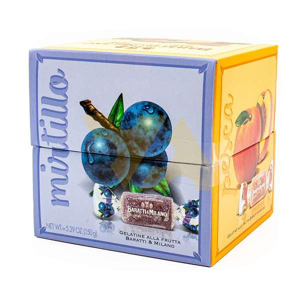 Мармелад фруктовый ассорти с фруктовым соком GIADA, 5853, 5 вкусов, BARATTI&MILANO, 0,150 кг (карт/кор кубик)  Baratti & Milano Италия