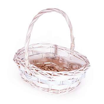 Корзина малая белая лоза (высота 30, длина 30, ширина 24)