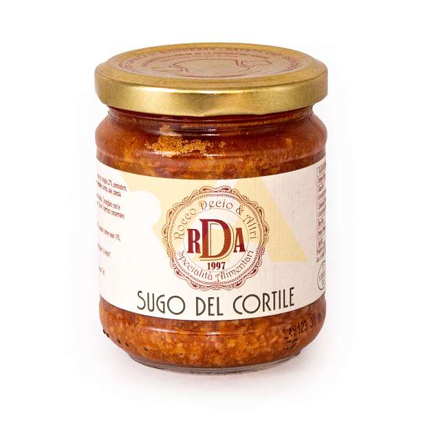 Соус (рагу) по-деревенски из белого мяса 73%, RDA, 0,180 кг (ст/б)  RDA S.r.l. Италия