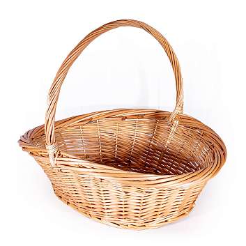 Корзина большая ива (высота 50, длина 58, ширина 47, высота борта 21, овальное дно)