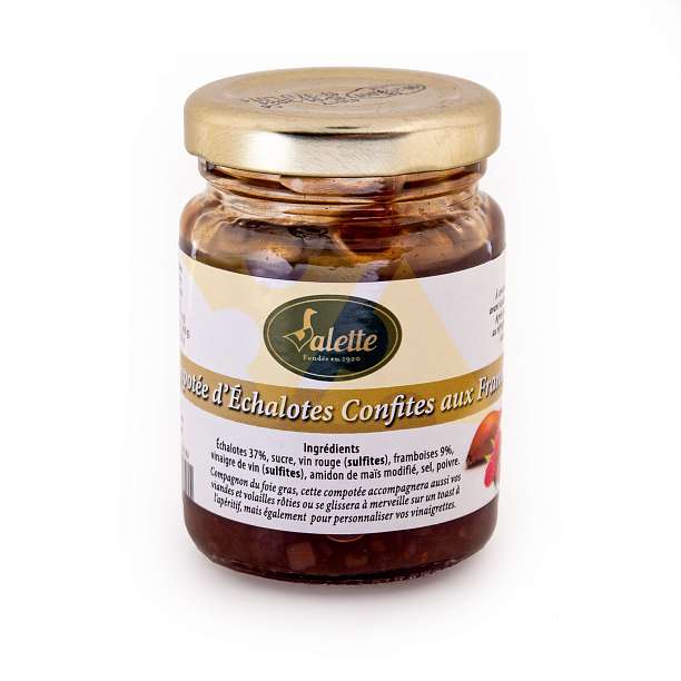 Соус из лука-шалота засахаренного с малиной, VALETTE, 0,09 кг (ст/б)  Valette Foie Gras Франция