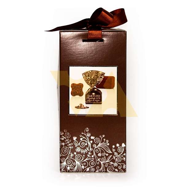 Конфеты трюфели из темного шоколада 70% и зерен какао TARTUFIDOLCI, ANTICA TORRONERIA  PIEMONTESE, 0,160 кг (карт/кор)  Antica Torroneria Piemontese Италия