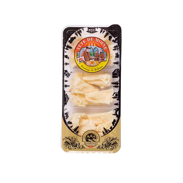 Тет-де-Муан АОP, нарезка, сыр полутвердый, жирность 51%, 0,1 кг (пласт/кор) 0.1 кг. Margot Fromages SA Швейцария