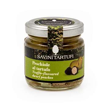 Мини персики с черным летним трюфелем, SAVINI TARTUFI, 0,09 кг (ст/б)