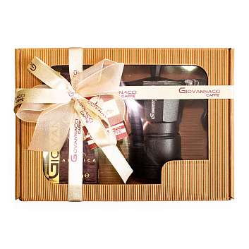 Набор Кофе молотый GRAN CAFFE и Гейзерная кофеварка Мока