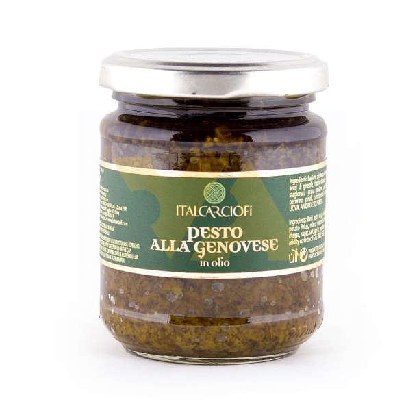 Соус Песто по-генуэзски в масле, ITALCARCIOFI, 0,185 кг/0,212 л (ст/б)  Italcarciofi S.r.L. Италия