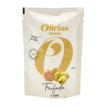 Оливки Гордаль с ароматом чёрного трюфеля «Снек Трюфель», OLIVIAS BY TAST, 0,070 кг (дойпак)