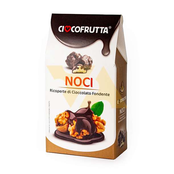 Грецкие орехи в темном шоколаде, CIOCCOFRUTTA, 0,150 кг (карт/кор)  Ciocofrutta Италия